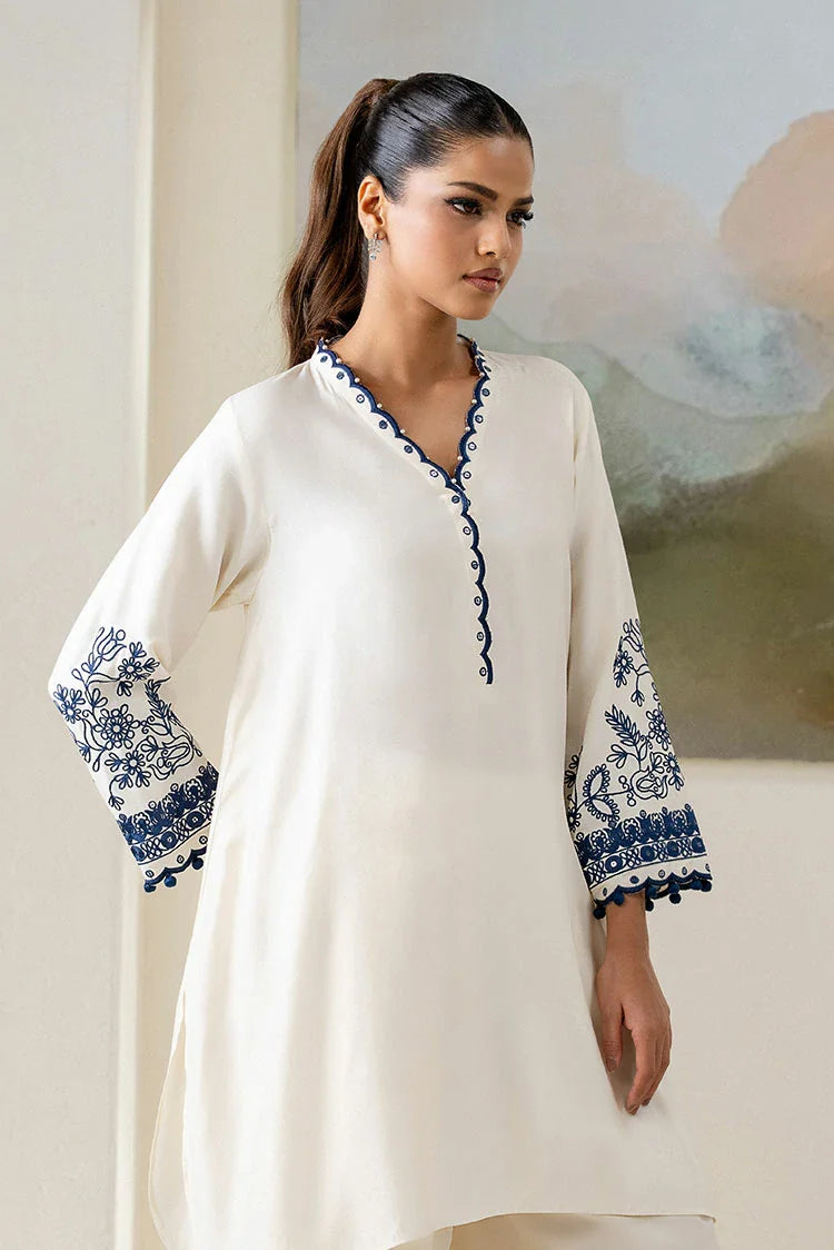 Picture of Cross Stitch - Exclusive Pret - Blue Wave - 2 Piece - Shirt & Trouser - Available at Raja Sahib