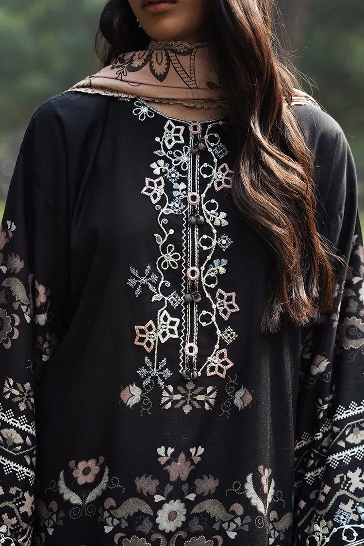 Picture of Cross Stitch - Marina Unstitched Premium Collection - Black Noir - Available at Raja Sahib