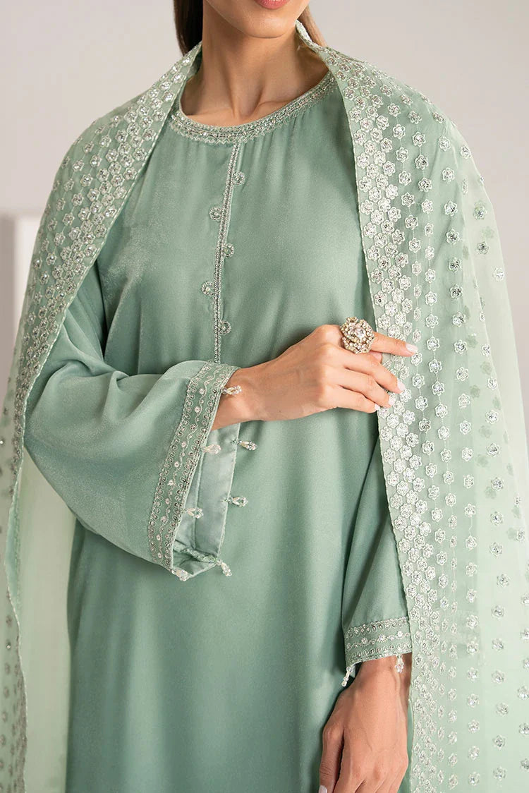 Picture of Cross Stitch - Exclusive Pret - Mint Veil - 2 Piece - Shirt & Dupatta - Available at Raja Sahib