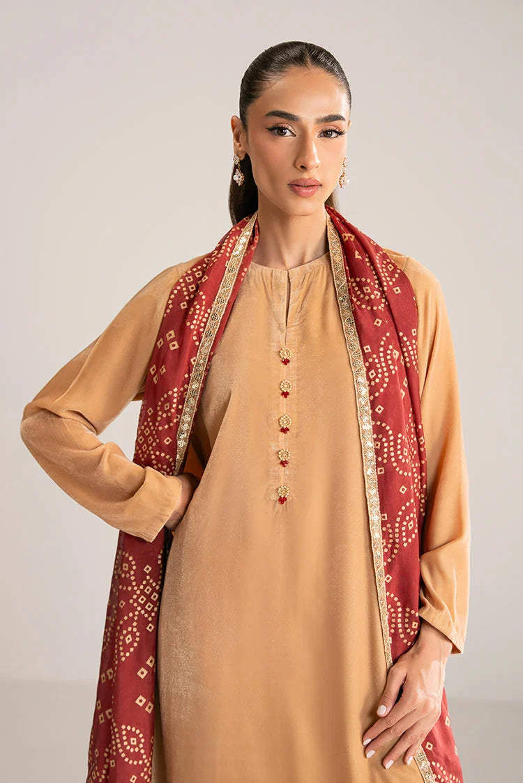Picture of Cross Stitch - Exclusive Pret - Saffron Dust - 2 Piece - Shirt & Dupatta - Available at Raja Sahib