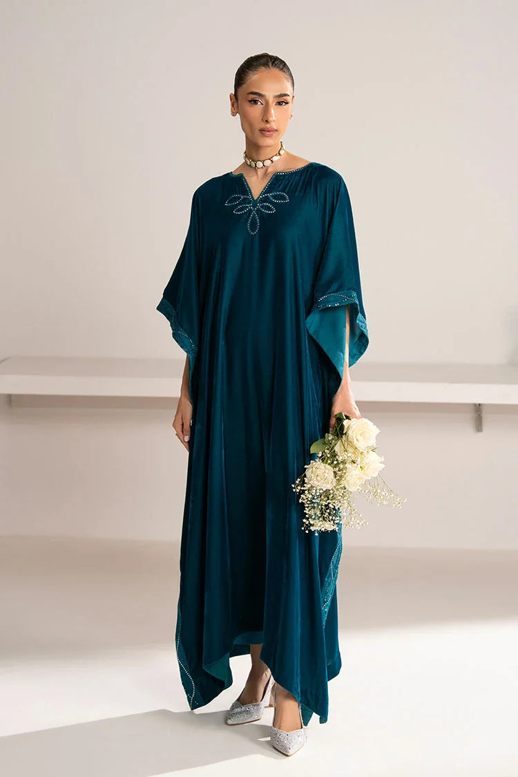 Picture of Cross Stitch - Exclusive Pret - Stardust Drape Embroidered Velvet Shirt - Available at Raja Sahib
