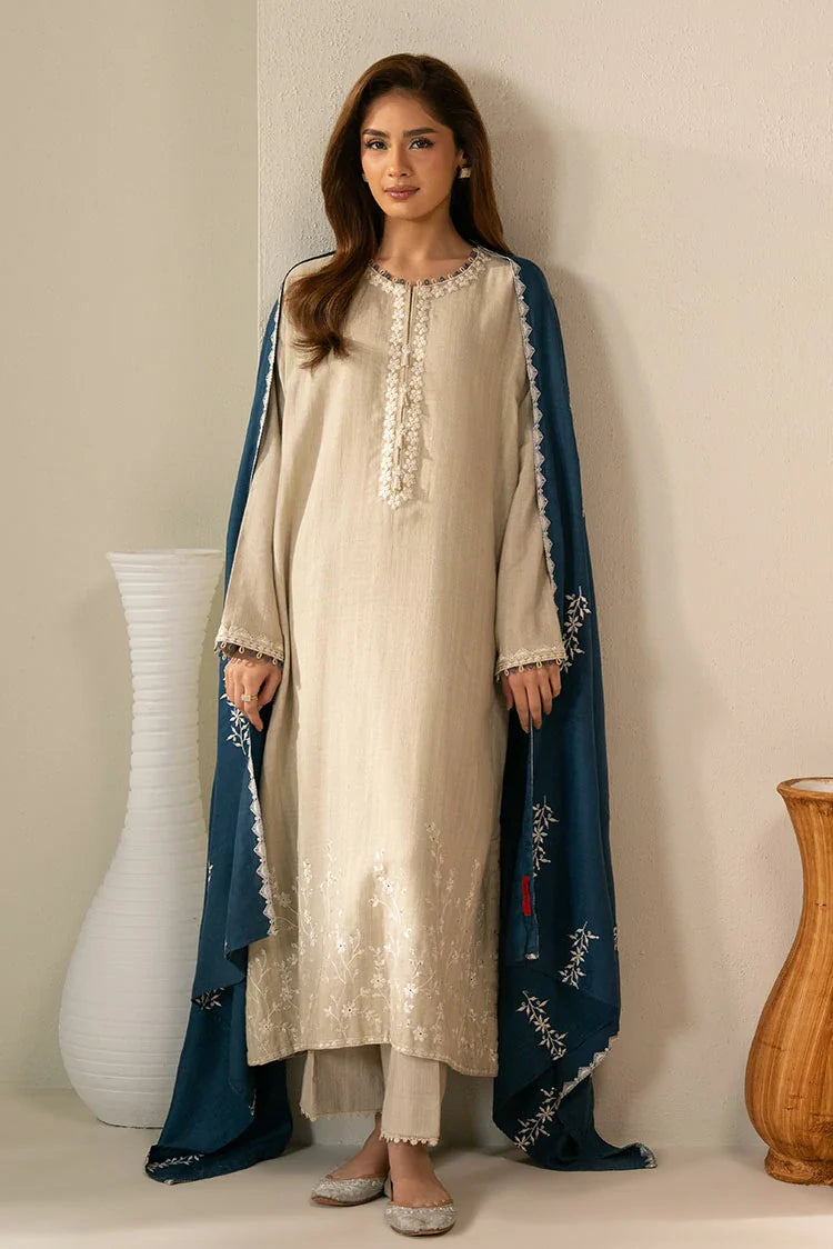 Picture of Cross Stitch - Exclusive Pret - Pearl Blue - 2 Piece - Shirt & Dupatta - Available at Raja Sahib