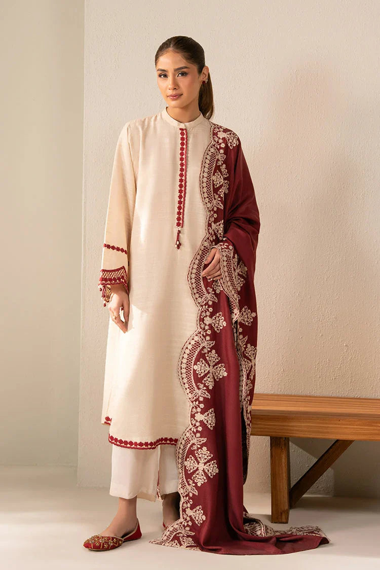 Picture of Cross Stitch - Exclusive Pret - Crimson Blush - 2 Piece - Shirt & Dupatta - Available at Raja Sahib