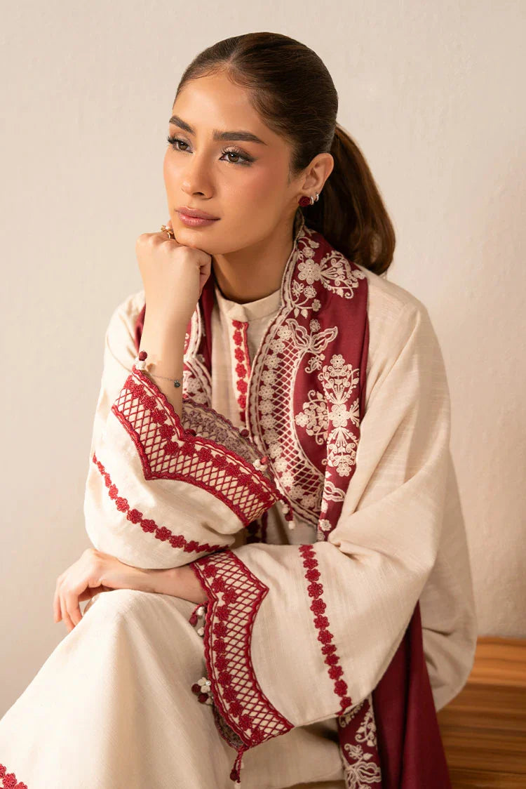 Picture of Cross Stitch - Exclusive Pret - Crimson Blush - 2 Piece - Shirt & Dupatta - Available at Raja Sahib