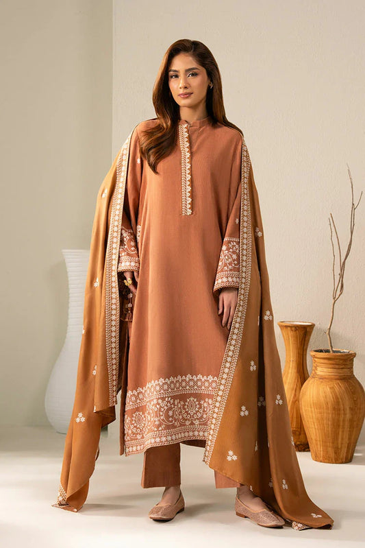 Picture of Cross Stitch - Exclusive Pret - Peach Caramel - 2 Piece - Shirt & Dupatta - Available at Raja Sahib