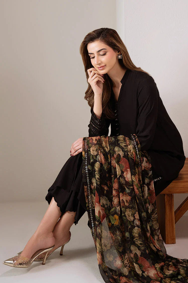 Picture of Cross Stitch - Exclusive Pret - Dark Elegance - 2 Piece - Shirt & Dupatta - Available at Raja Sahib