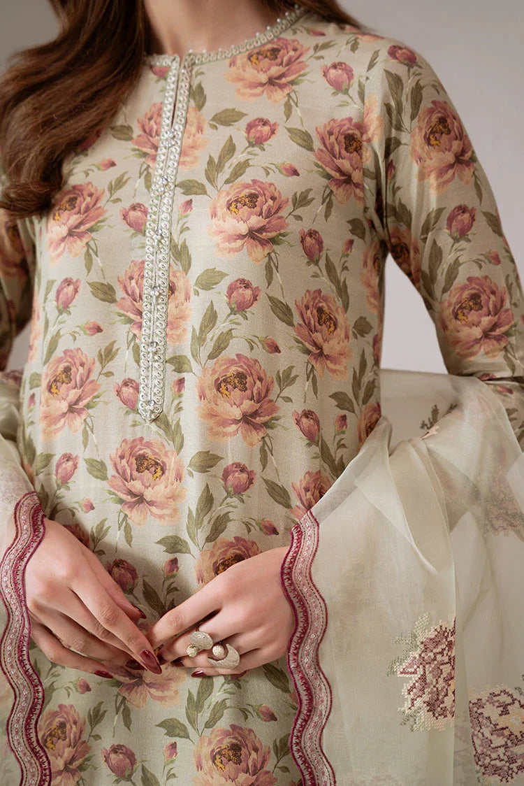 Picture of Cross Stitch - Exclusive Pret - Moss Glow - 2 Piece - Shirt & Dupatta - Available at Raja Sahib