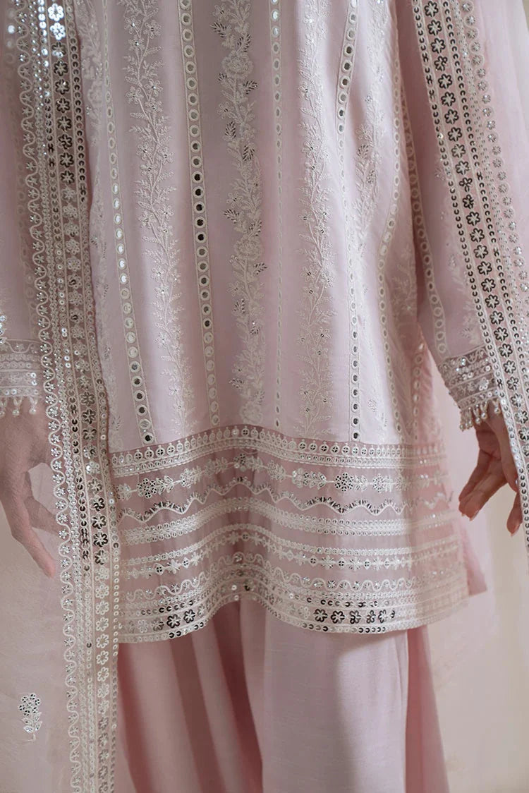 Picture of Cross Stitch - Unstitched Chiffon Edit Vol 1 - Blush Aura - Available at Raja Sahib