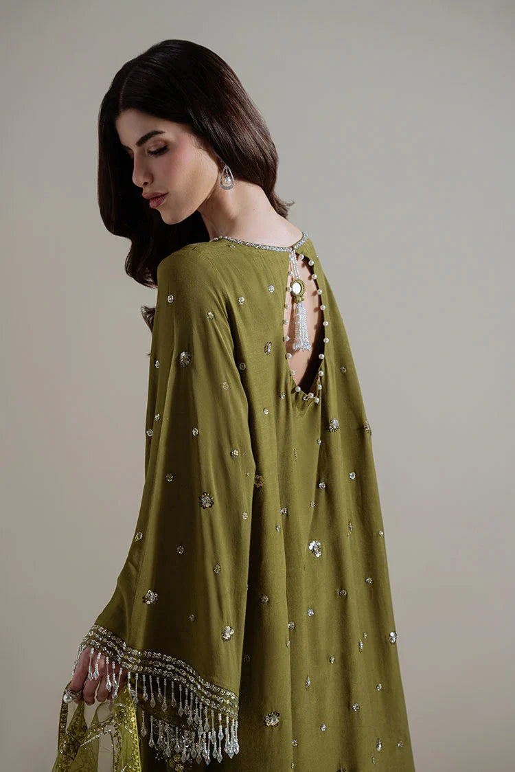 Picture of Cross Stitch - Unstitched Chiffon Edit Vol 1 - Gleam Luxe - Available at Raja Sahib