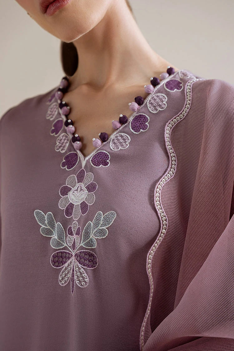 Picture of Cross Stitch - Purple Haze - 3 Piece - Shirt, Trouser & Dupatta - Available at Raja Sahib