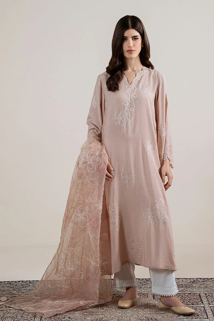Picture of Cross Stitch - Pink Swirl - 2 Piece - Shirt & Dupatta - Available at Raja Sahib