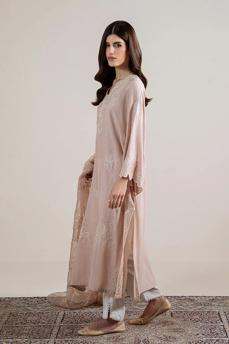 Picture of Cross Stitch - Pink Swirl - 2 Piece - Shirt & Dupatta - Available at Raja Sahib