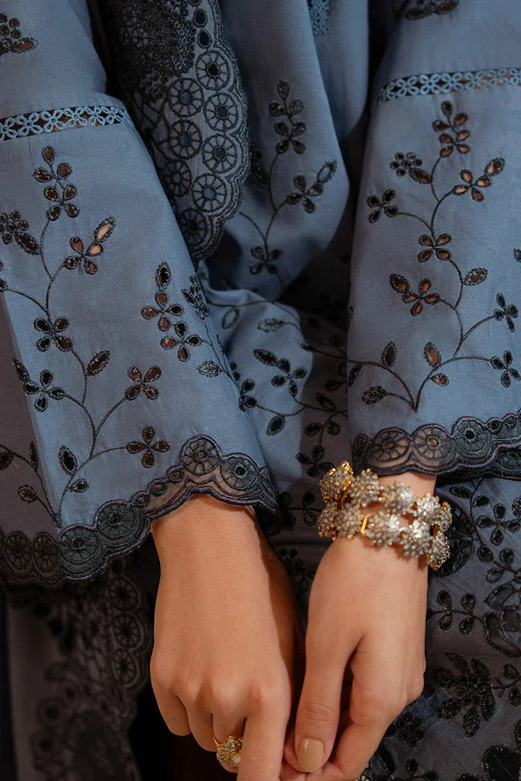 Picture of Cross Stitch - Chikankari Unstitched Collection - Beryl Dusk - Available at Raja Sahib