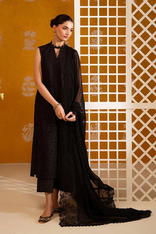 Picture of Cross Stitch - Chikankari Unstitched Collection - Chantelle Lace - Available at Raja Sahib