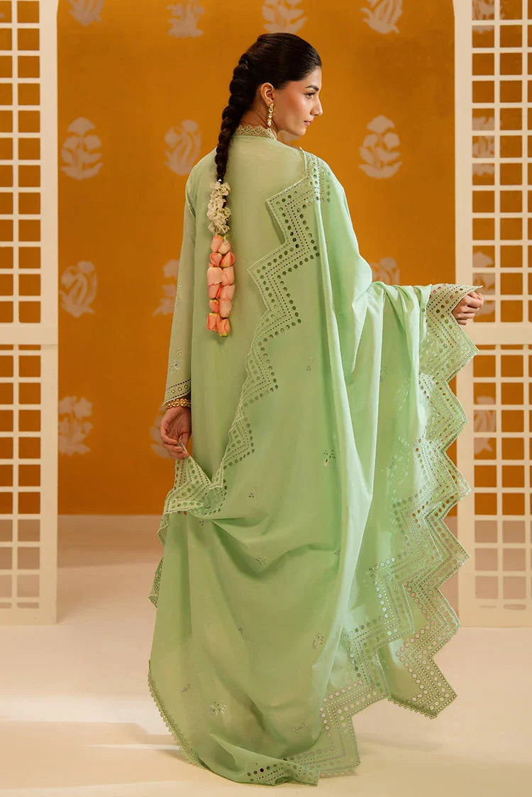 Picture of Cross Stitch - Chikankari Unstitched Collection - Pepper Mint - Available at Raja Sahib