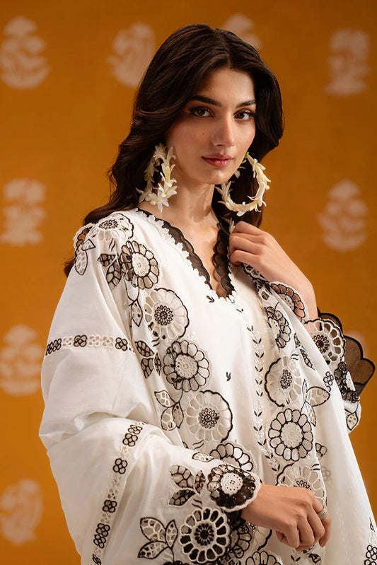 Picture of Cross Stitch - Chikankari Unstitched Collection - Pristine Noir - Available at Raja Sahib