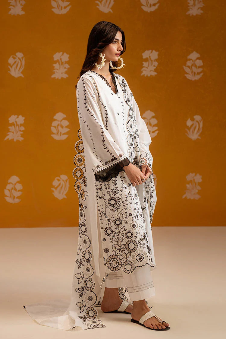 Picture of Cross Stitch - Chikankari Unstitched Collection - Pristine Noir - Available at Raja Sahib