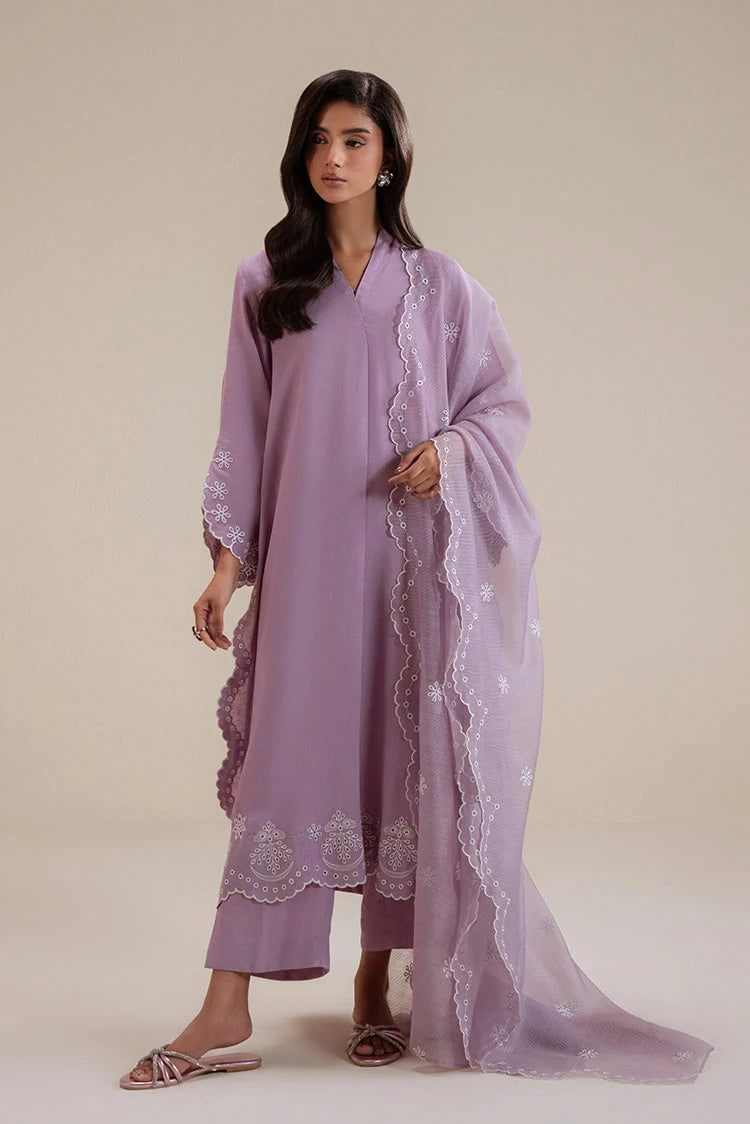 Picture of Cross Stitch - Lavender Reef - 3 Piece - Shirt, Trouser & Dupatta - Available at Raja Sahib
