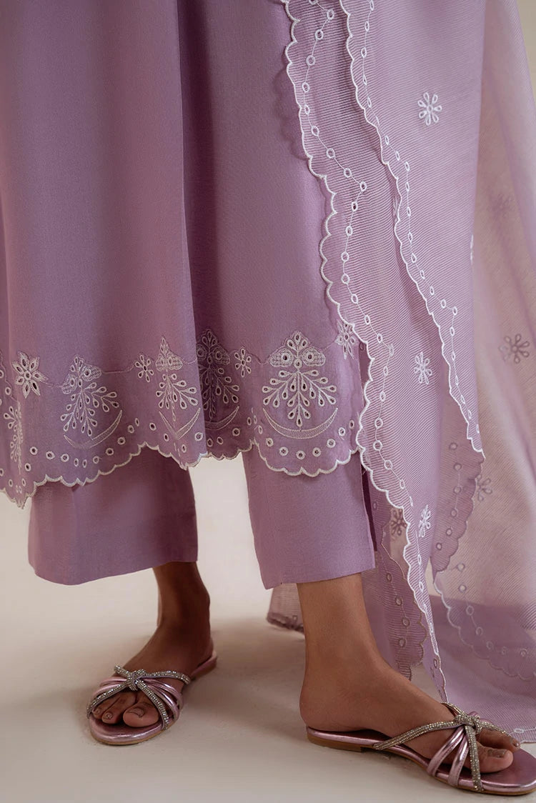 Picture of Cross Stitch - Lavender Reef - 3 Piece - Shirt, Trouser & Dupatta - Available at Raja Sahib