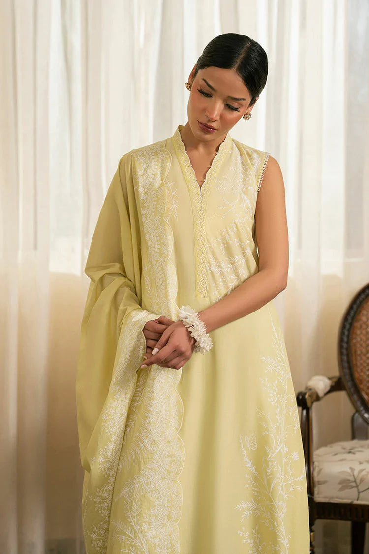 Picture of Cross Stitch - Embroidered Lawn Edit Vol 1 - Mellow Green - Available at Raja Sahib