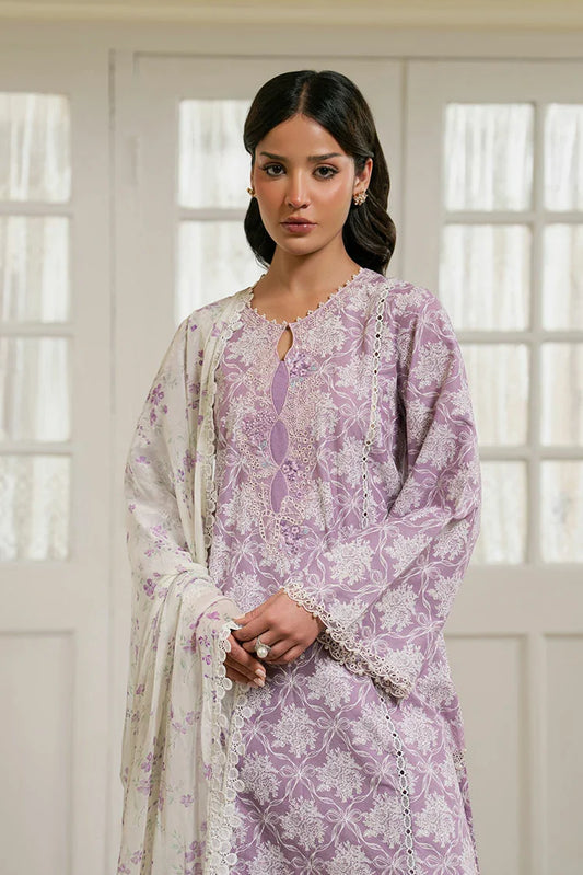 Picture of Cross Stitch - Embroidered Lawn Edit Vol 1 - Lavender Muse - Available at Raja Sahib