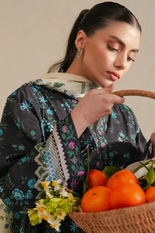 Picture of Cross Stitch - Daily Unstitched Lawn - Aqua Grace - Available at Raja Sahib