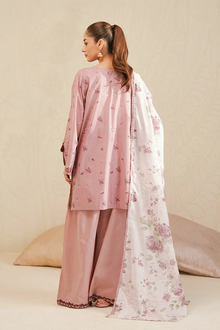 Picture of Cross Stitch - Daily Unstitched Lawn - Floral Blush - Available at Raja Sahib