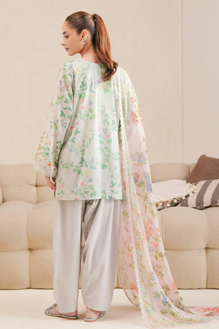 Picture of Cross Stitch - Daily Unstitched Lawn - Minty Glow - Available at Raja Sahib