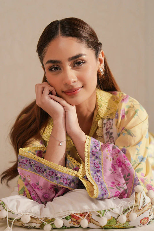 Picture of Cross Stitch - Daily Unstitched Lawn - Pastel Bloom - Available at Raja Sahib