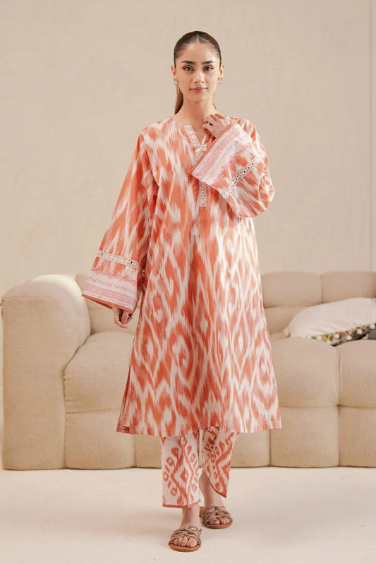 Picture of Cross Stitch - Daily Unstitched Lawn - Saffron Fade - Available at Raja Sahib