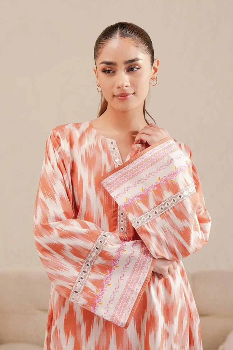 Picture of Cross Stitch - Daily Unstitched Lawn - Saffron Fade - Available at Raja Sahib