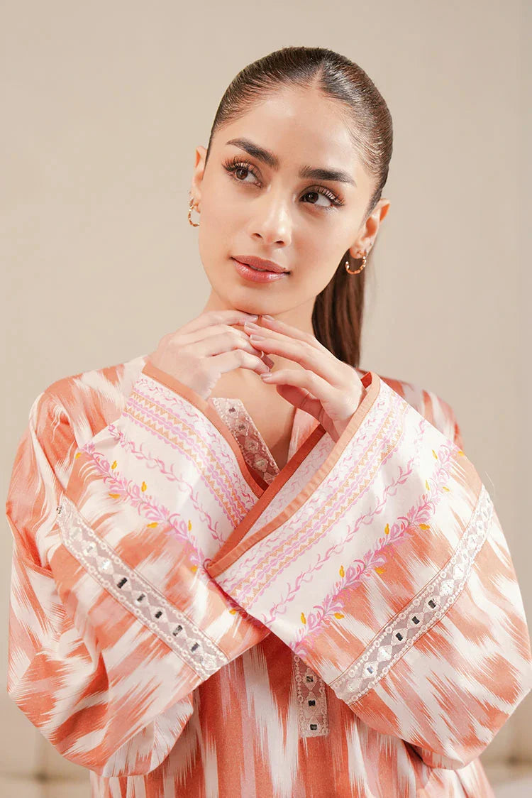 Picture of Cross Stitch - Daily Unstitched Lawn - Saffron Fade - Available at Raja Sahib