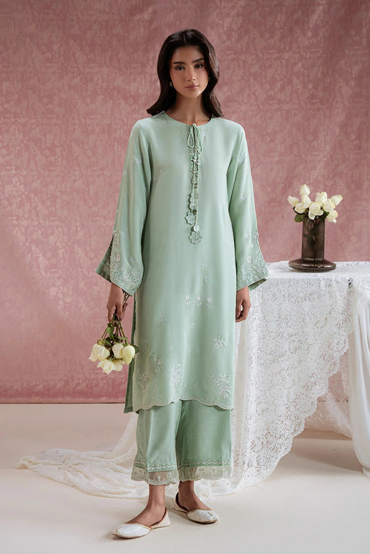 Picture of Cross Stitch - Green Reverie - 2 Piece - Shirt & Trouser - Available at Raja Sahib
