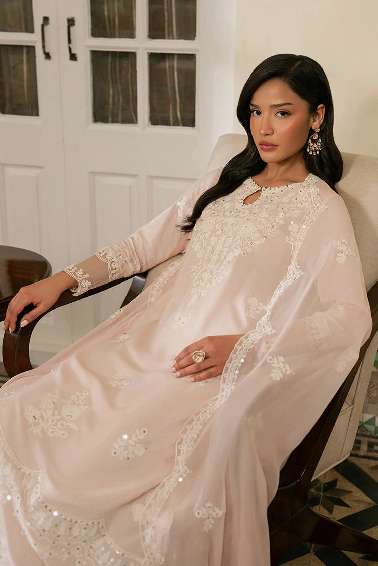 Picture of Cross Stitch - Pale Pink - 3 Piece - Shirt, Trouser & Dupatta - Available at Raja Sahib