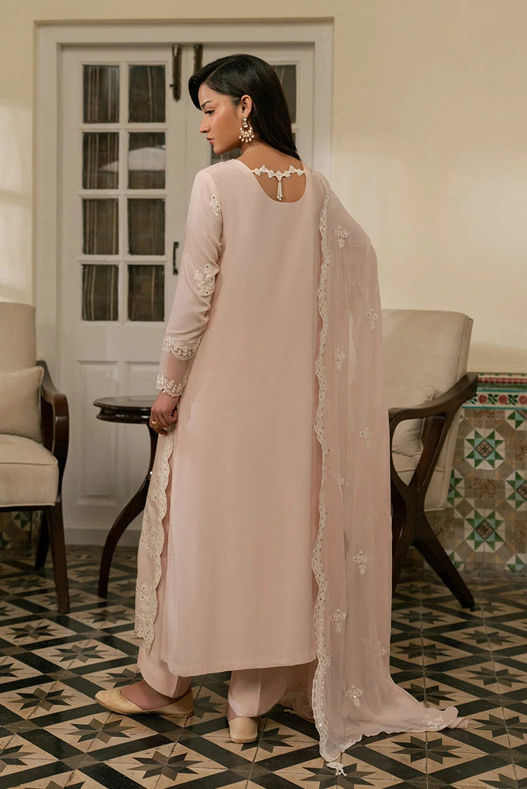 Picture of Cross Stitch - Pale Pink - 3 Piece - Shirt, Trouser & Dupatta - Available at Raja Sahib