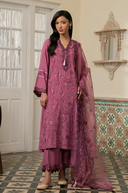 Picture of Cross Stitch - Orchid Aura - 3 Piece - Shirt, Trouser & Dupatta - Available at Raja Sahib