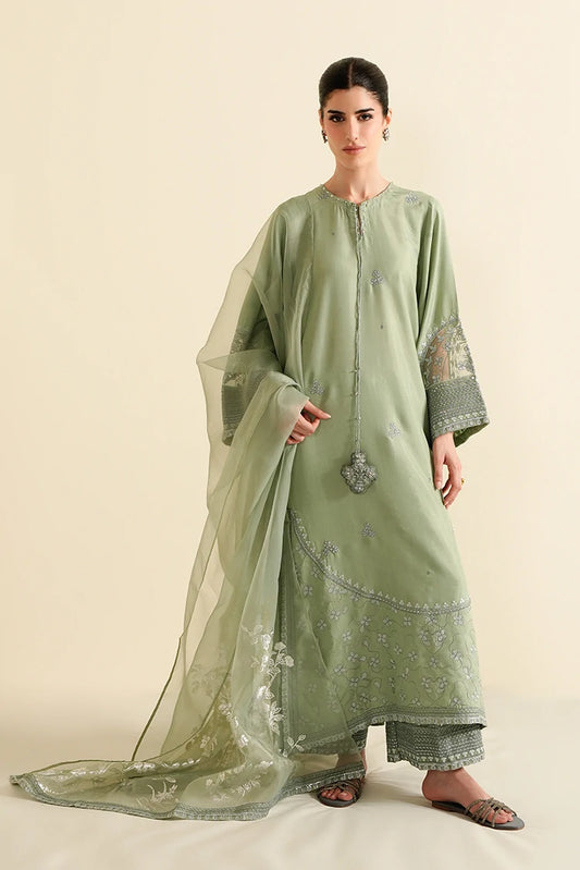 Picture of Cross Stitch - Ready to Wear - Silver Sage - 3 Piece - Available at Raja Sahib