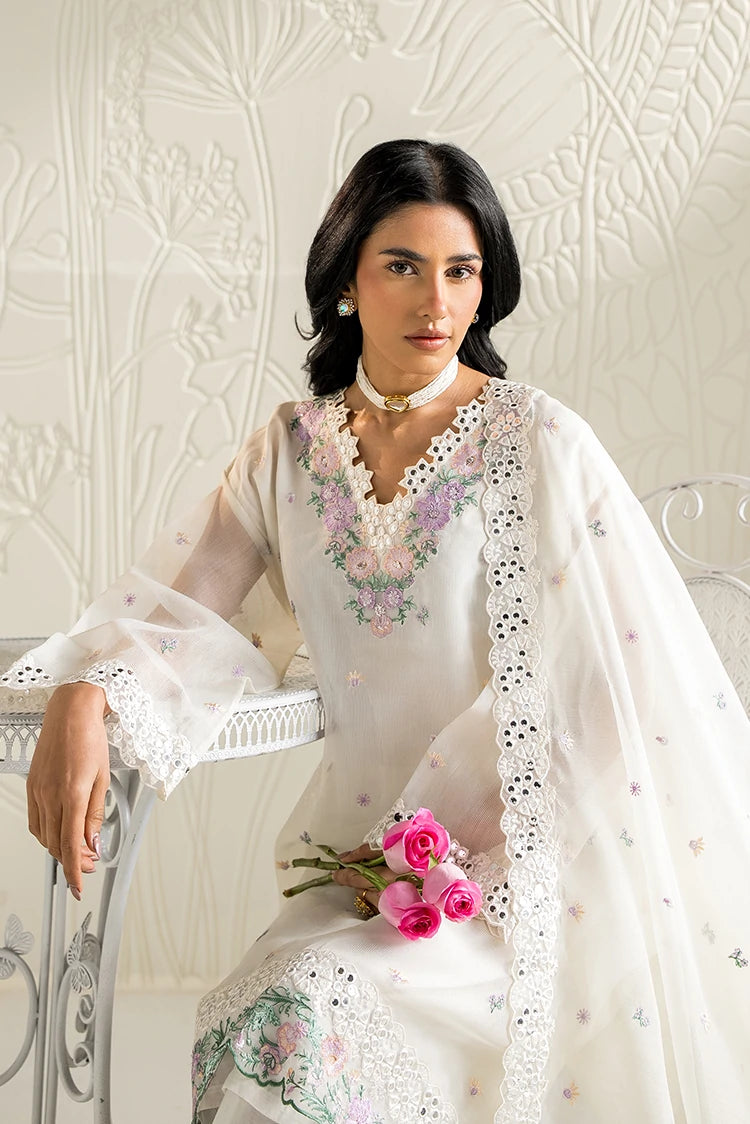 Picture of Cross Stitch - Ready to Wear - Blooming White - 2 Piece - Available at Raja Sahib