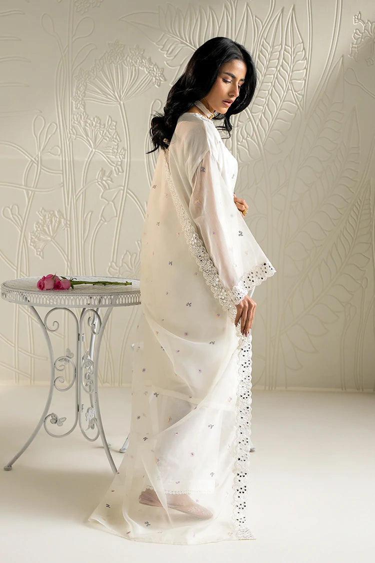 Picture of Cross Stitch - Ready to Wear - Blooming White - 2 Piece - Available at Raja Sahib