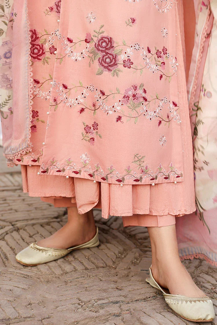Picture of Cross Stitch - Unstitched Premium Eid Lawn - Dusky Rose - Available at Raja Sahib