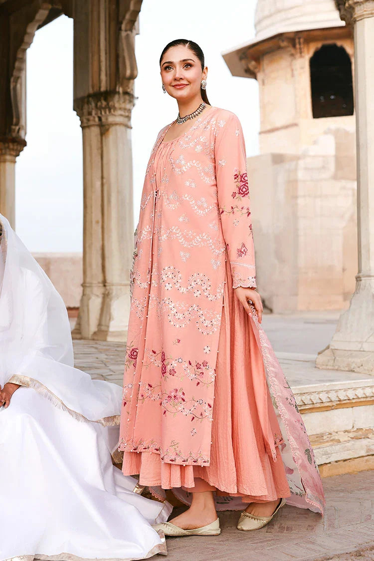 Picture of Cross Stitch - Unstitched Premium Eid Lawn - Dusky Rose - Available at Raja Sahib