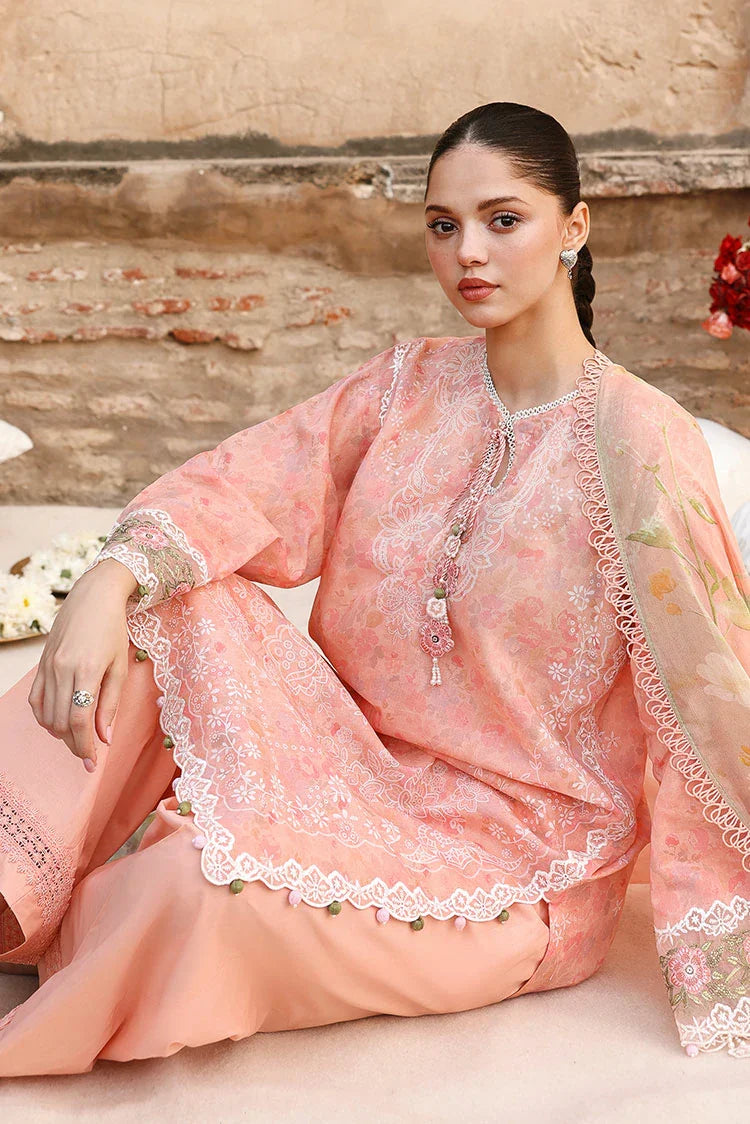 Picture of Cross Stitch - Unstitched Premium Eid Lawn - Muted Blush - Available at Raja Sahib