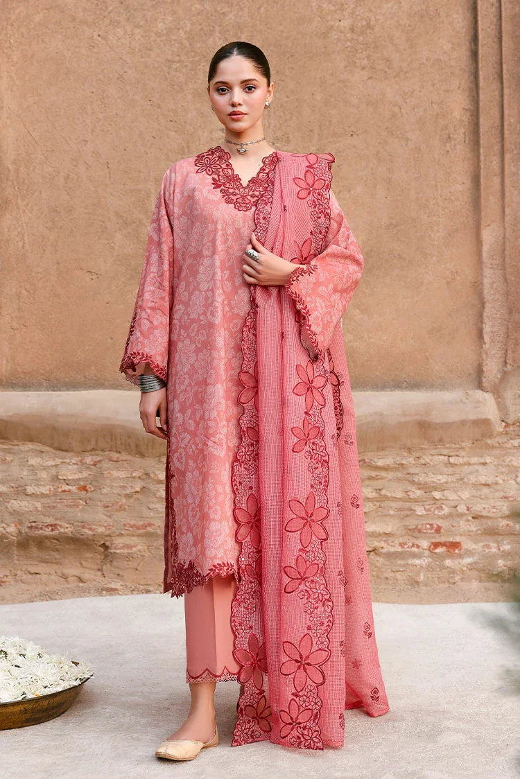Picture of Cross Stitch - Unstitched Premium Eid Lawn - Peach Atelier - Available at Raja Sahib