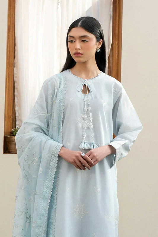 Picture of Cross Stitch - Mahiri Unstitched Collection Vol 2 - Frosted Mist - Available at Raja Sahib