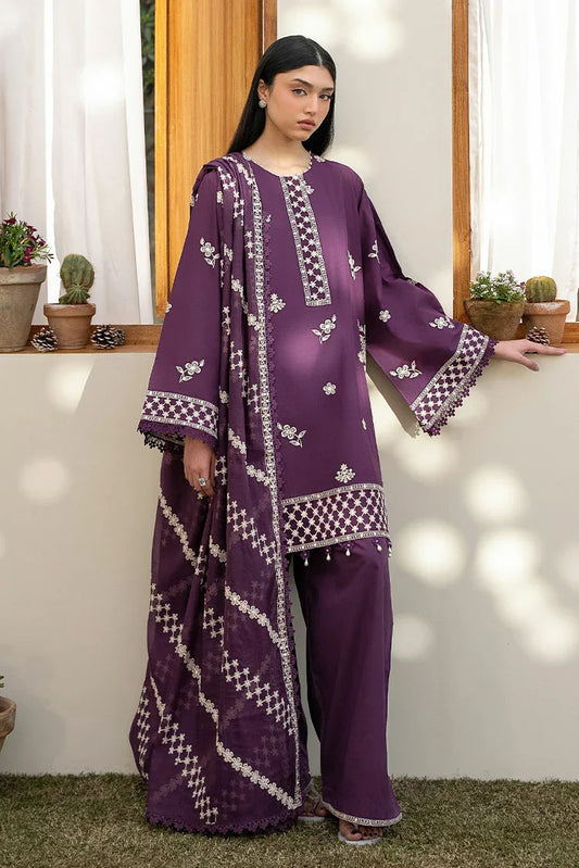 Picture of Cross Stitch - Mahiri Unstitched Collection Vol 2 - Chive Blossom - Available at Raja Sahib