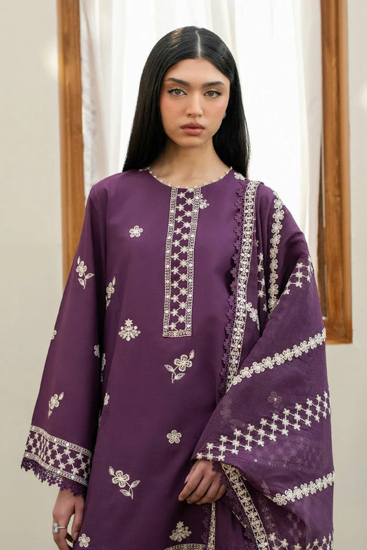 Picture of Cross Stitch - Mahiri Unstitched Collection Vol 2 - Chive Blossom - Available at Raja Sahib