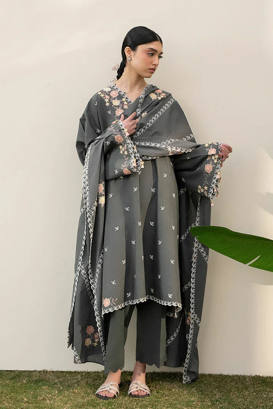 Picture of Cross Stitch - Mahiri Unstitched Collection Vol 2 - Deep Forest - Available at Raja Sahib