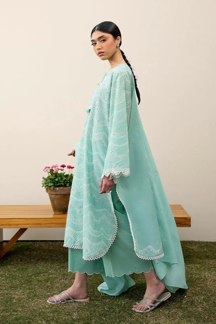 Picture of Cross Stitch - Mahiri Unstitched Collection Vol 2 - Neo Mint - Available at Raja Sahib