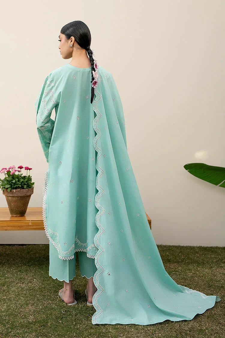 Picture of Cross Stitch - Mahiri Unstitched Collection Vol 2 - Neo Mint - Available at Raja Sahib