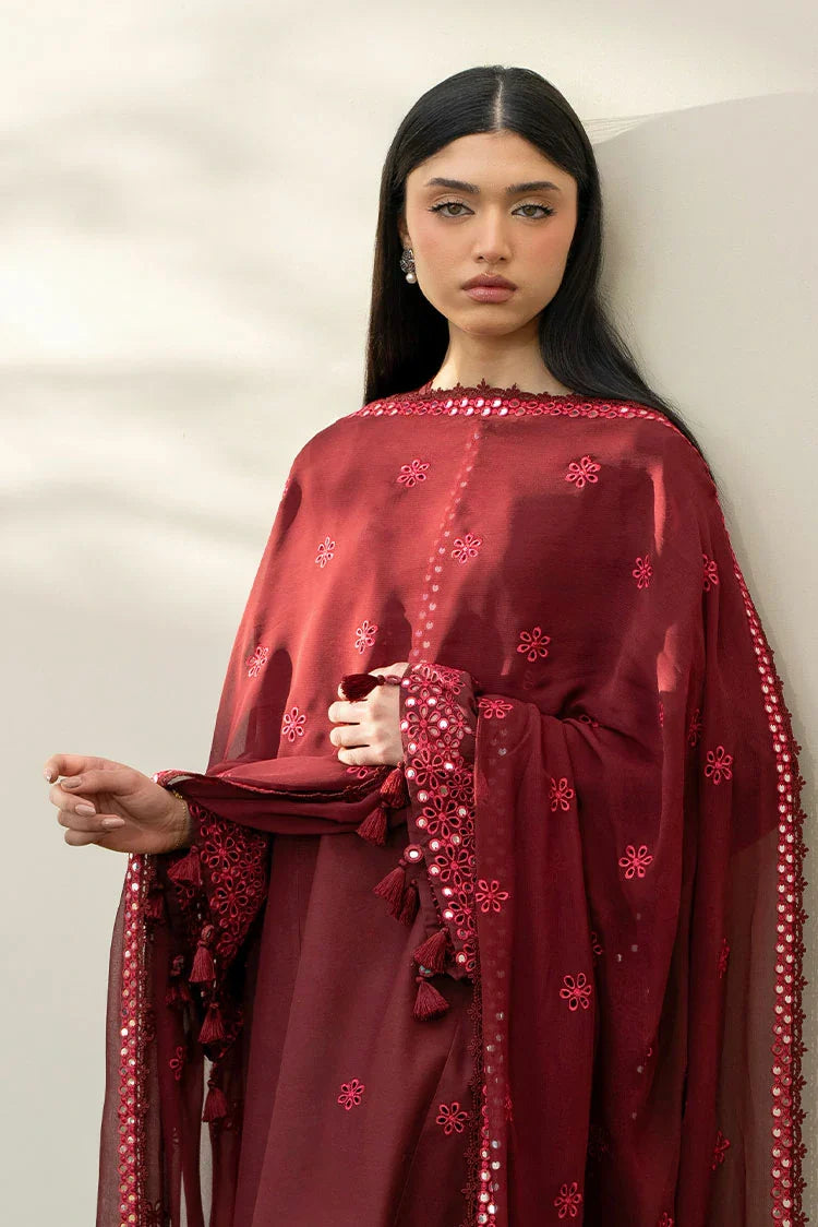 Picture of Cross Stitch - Mahiri Unstitched Collection Vol 2 - Windsor Red - Available at Raja Sahib